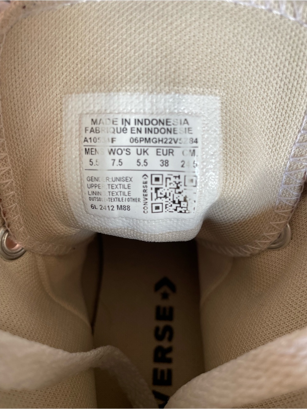 Converse High Top Sneakers in Dusty Rose Pink - Picture 4 of 4